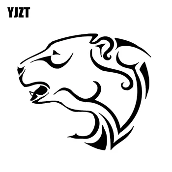 

YJZT 13.1*11.4CM Coolest Polar Bear Car Sticker Bumper Window Decoration Black/Silver C12-0427