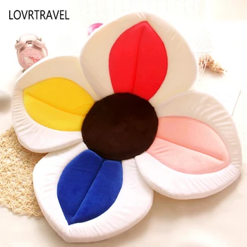 

LOVRTRAVEL Baby Boy Girl New Born Soft Bathtub Blooming Flower Shape Mat Cute Foldable Infant Shower Play Bath Cushion For Gift