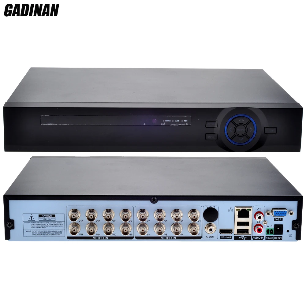 

GADINAN AHD-H DVR 16CH Full HD 1080P DVR NVR HVR/Hybrid:8CH AHDH 1080P+8CH IP 1080P ONVIF P2P for AHD IP Camera System Kits CCTV