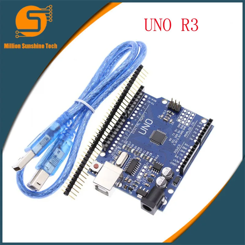 UNO R3 CH340G + MEGA328P чип 16 МГц для Arduino UNO R3 макетная плата + USB кабель