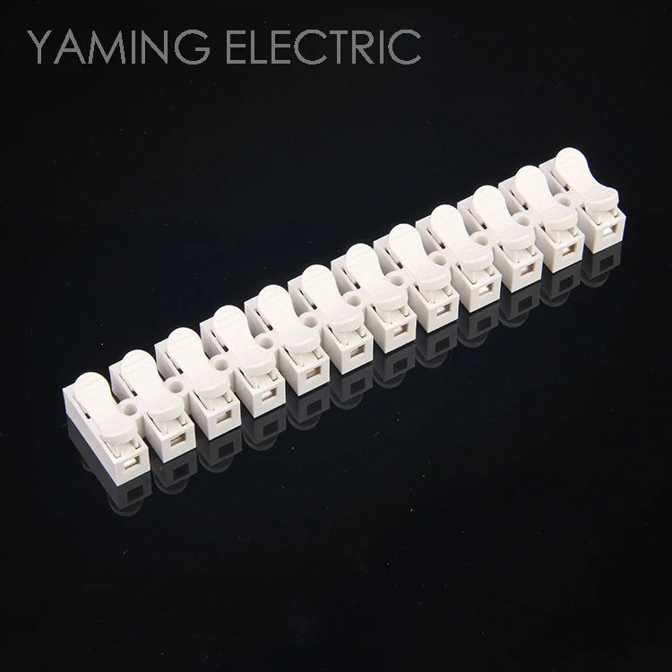 

1 piece 12P CH-12 Spring Wire Connector Splice LED Strip Light No Welding No Screw Connector Cable Crimp Terminal 12 Way