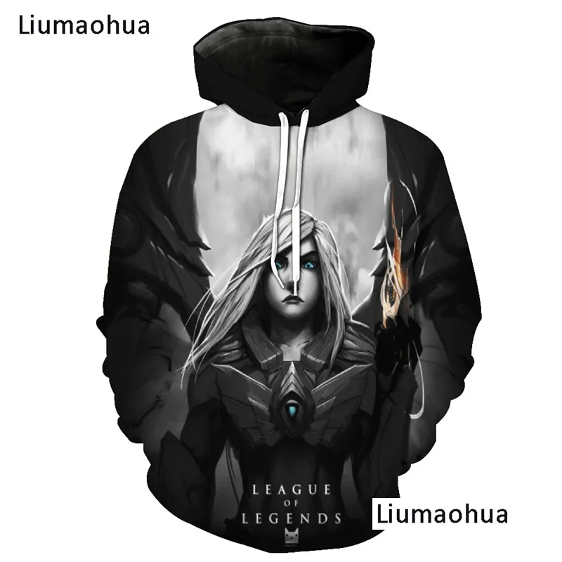 Liumaohua бренд League of Legends толстовки с капюшоном принтом спортивные костюмы A