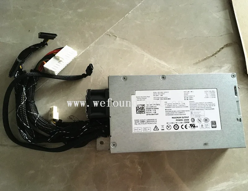 Рабочий Сервер питания Для R220 R210 N250E-S0 NPS-250NB 6HTWP 06HTWP 250 Вт полностью протестирован