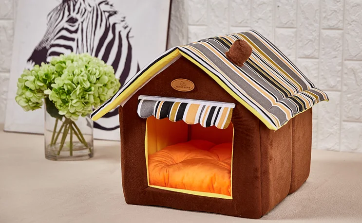 

Indoor Home Cushion Cute Pets Small Large Soft Warm Cats Dogs Beds Kennel Mat Pads