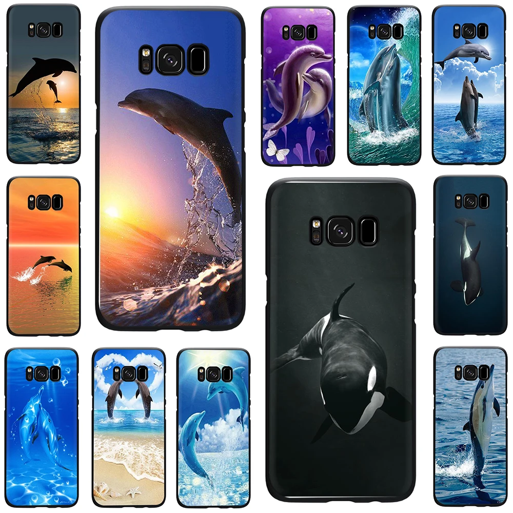 

dolphin Soft Phone Cover Case For Samsung Galaxy A7 8 9 2018 A10 30 40 50 70 J6