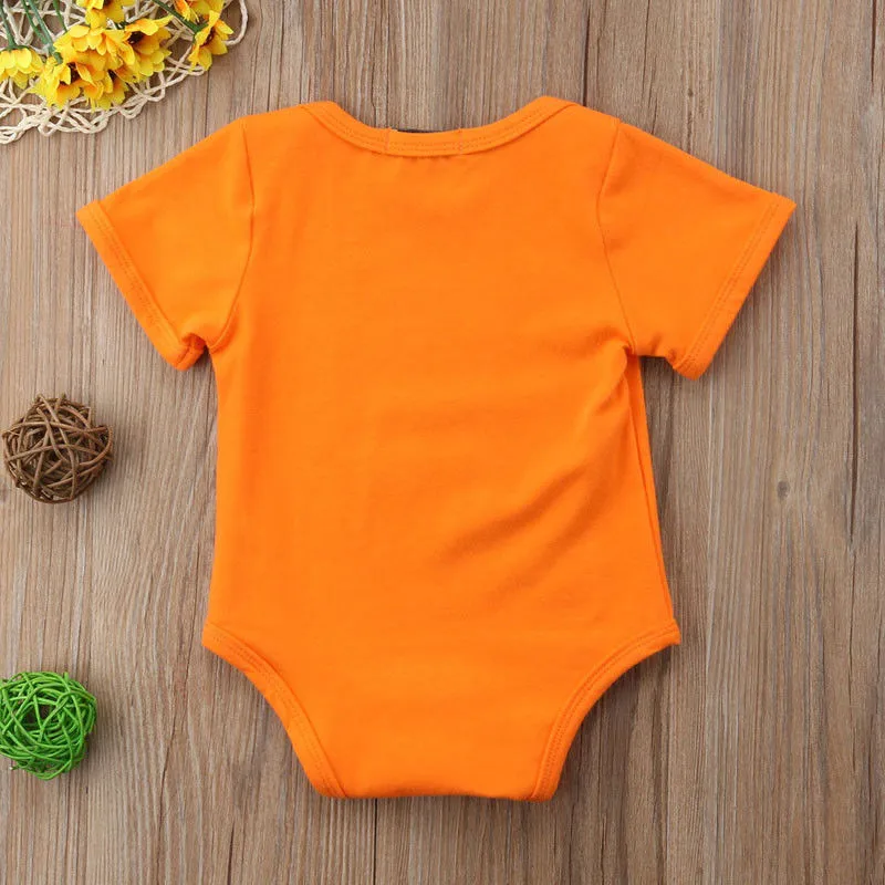 Newborn Baby Boy Girl Halloween Bodysuit Costume Pumpkin Bodysuit Clothes Outfit Baby Clothes Cotton O-neck Bodysuits Jumpsuits