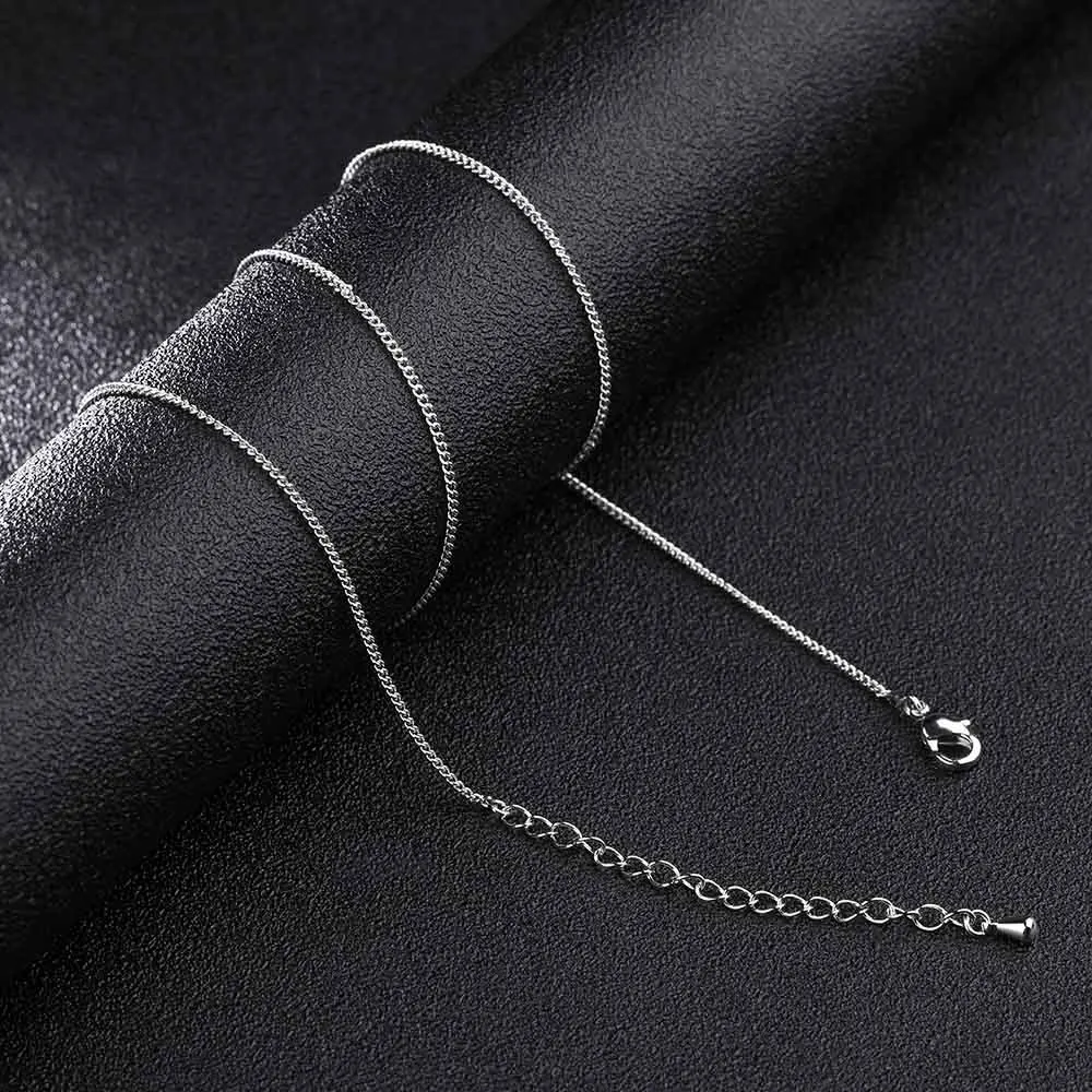 Lokaer бренд простая цепочка ожерелье для женщин 1,3 мм широкий золотой цвет/серебряный цвет медный сплав женские ювелирные изделия LDL61