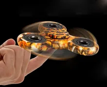Высокая Скорость Edc Металла Палец Руки Непоседа Tri Spinner Фокус Игрушка Металла Spinner Подшипник Пластиковые Рис Анти-стресс Игрушки для Премьер-