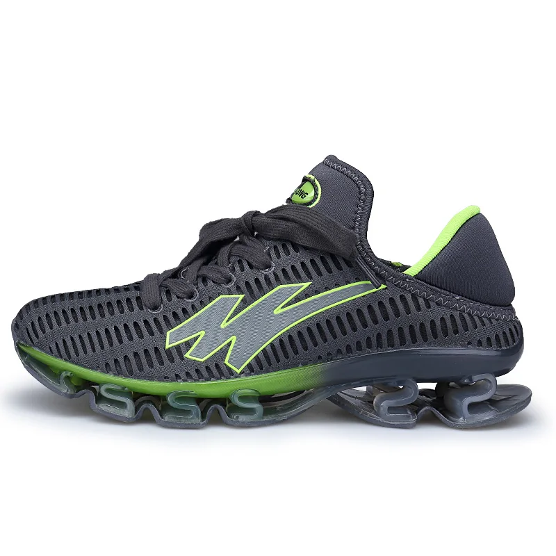 Модные дышащие кроссовки размера плюс 48, мужские кроссовки, летние уличные спортивные кроссовки, профессиональная обувь для тренировок - Цвет: Green