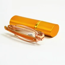 Портативный золото моды складные очки для чтения с коробкой старый Для мужчин Для женщин очки вращения очков+ 1,0+ 1,5 2,0 2,5 3,0 3,5 4,0