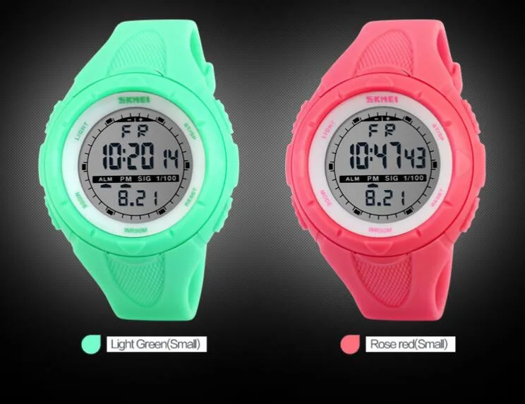 Для мужчин спортивные часы 50 м Водонепроницаемый SKMEI Марка светодио дный цифровые часы Для мужчин Для женщин Плавание Восхождение Открытый