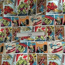 50*108 см Мстители Капитан Америка Халк хлопок ткань для домашнего текстиля мальчик постельные принадлежности квилтинг ткани Tecido к Patchwor