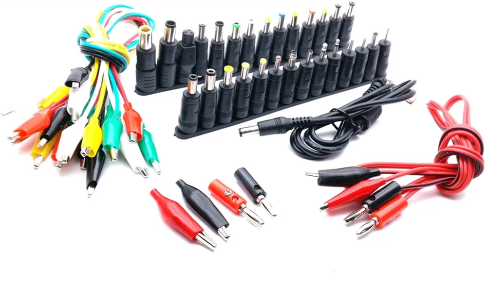 Universal AC DC Jack Charger Connector Plug for Laptop /Notebook AC DC Power Adapter with Cable 1 Set /38pcs Universal AC DC Jack Charger Connector Plug for Laptop /Notebook AC DC Power Adapter with Cable 1 Set /38pcs