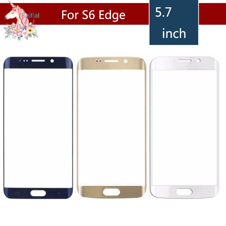 Для samsung Galaxy S6 Edge G925F G925A G95 и S6 Edge+ Edge Plus G928 G928F передняя внешняя стеклянная линза сенсорная панель экрана