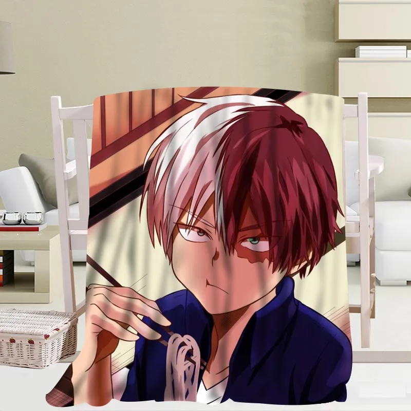 Заказное одеяло Boku No Hero Academy Todoroki, одеяло для офиса, дивана, переносное мягкое одеяло для кровати, для путешествий, для взрослых, для дома - Цвет: Blanket