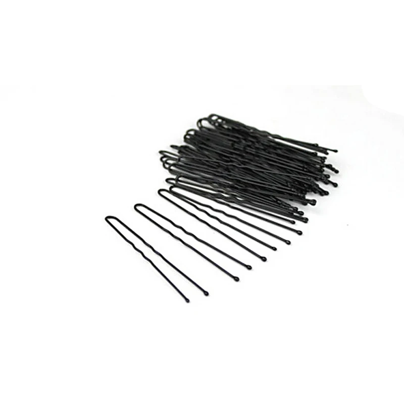 36pcs Professional Black Metal Thin U Shape Hairpins Makeup Hair