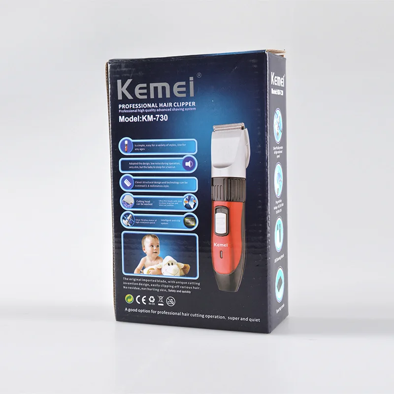kemei hair trimmer clipper rechargeable hair cutting beard trimmer styling tools shaving machine electric shaver for man