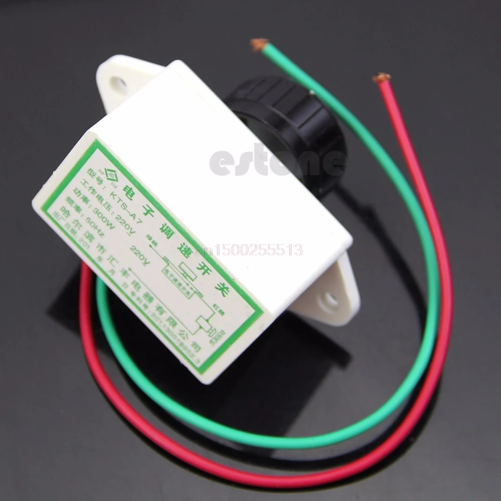 Горячая AC 220 V 300 W Электронный двигатель регулятор скорости регулировка переключателя