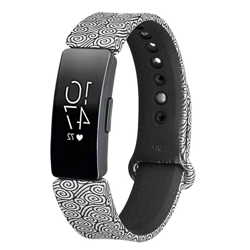 Ремешок Correa для Fitbit Inspire HR Band фитнес-браслет Pulsera для Fitbit ACE 2 Smartband пояс умные аксессуары - Цвет: L