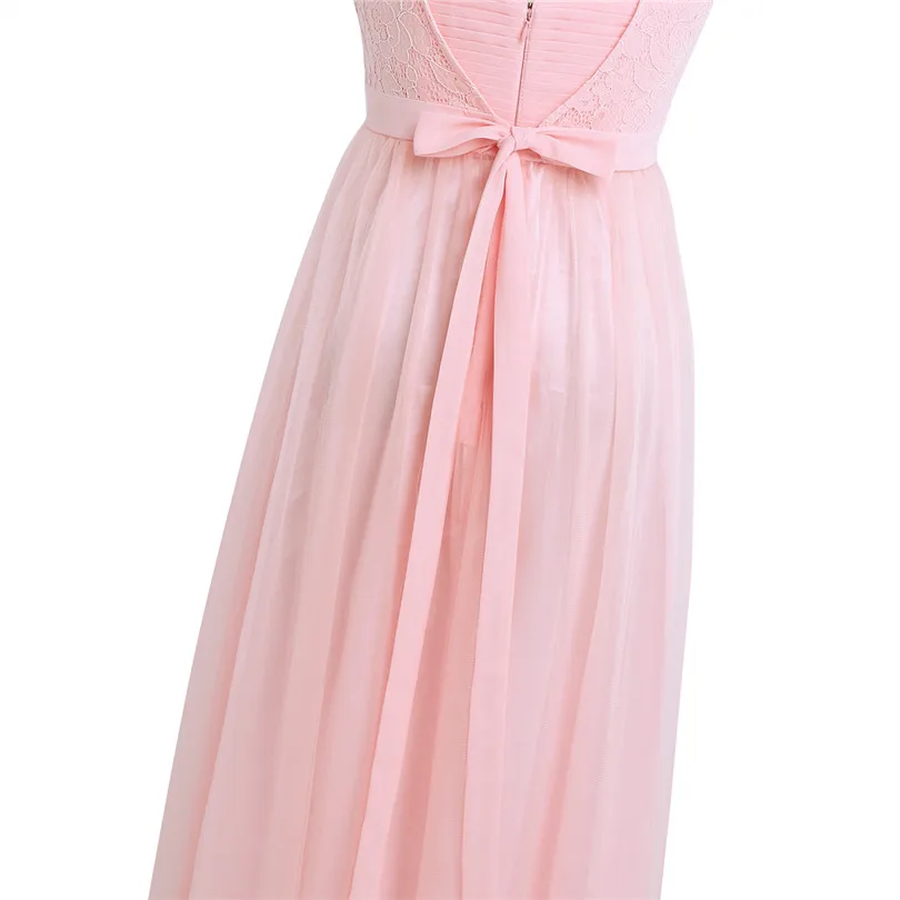 Платье для подружки невесты TiaoBug черное серое винно красное жемчужное розовое 2020