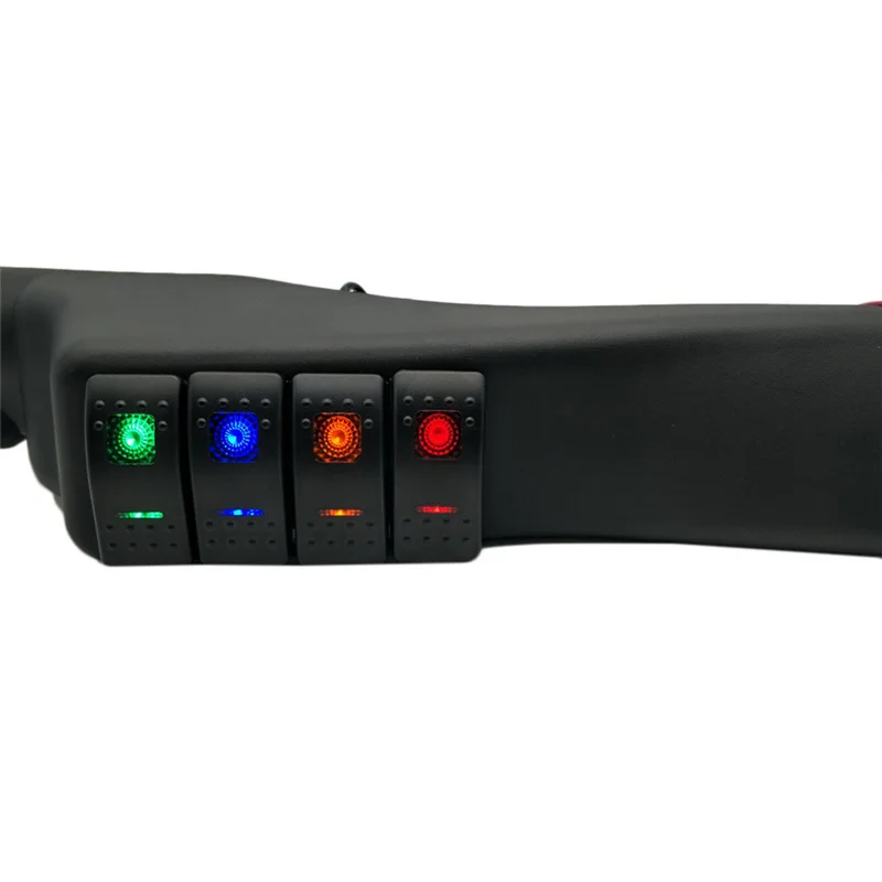 Car Left A Pillar 4 Rocker Switch Pod Panel Kit for Jeep Wrangler 07