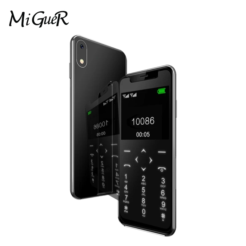 MiGueR Мини X мобильный телефон большой голос 2 0 дюймов MP3 плееры одна sim карта с