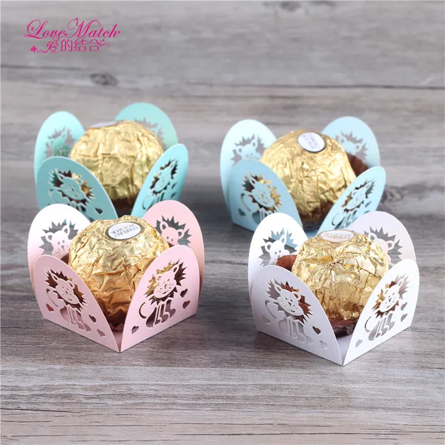 50 Pcs Lions Laser Cut Candy Bar Wedding Favors And Gifts Pearl 50 Pcs Lions Laser Cut Candy Bar Wedding Favors And Gifts Pearl Paper Chocolate Holder Party