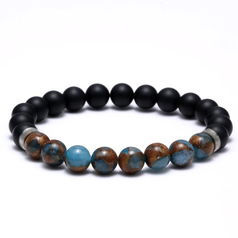 

Mcllroy 8MM Natural Stone Bracelet/beads/tiger eye/handmade strand bracelets for women men Charms Bracelet Femme Homme jewelry