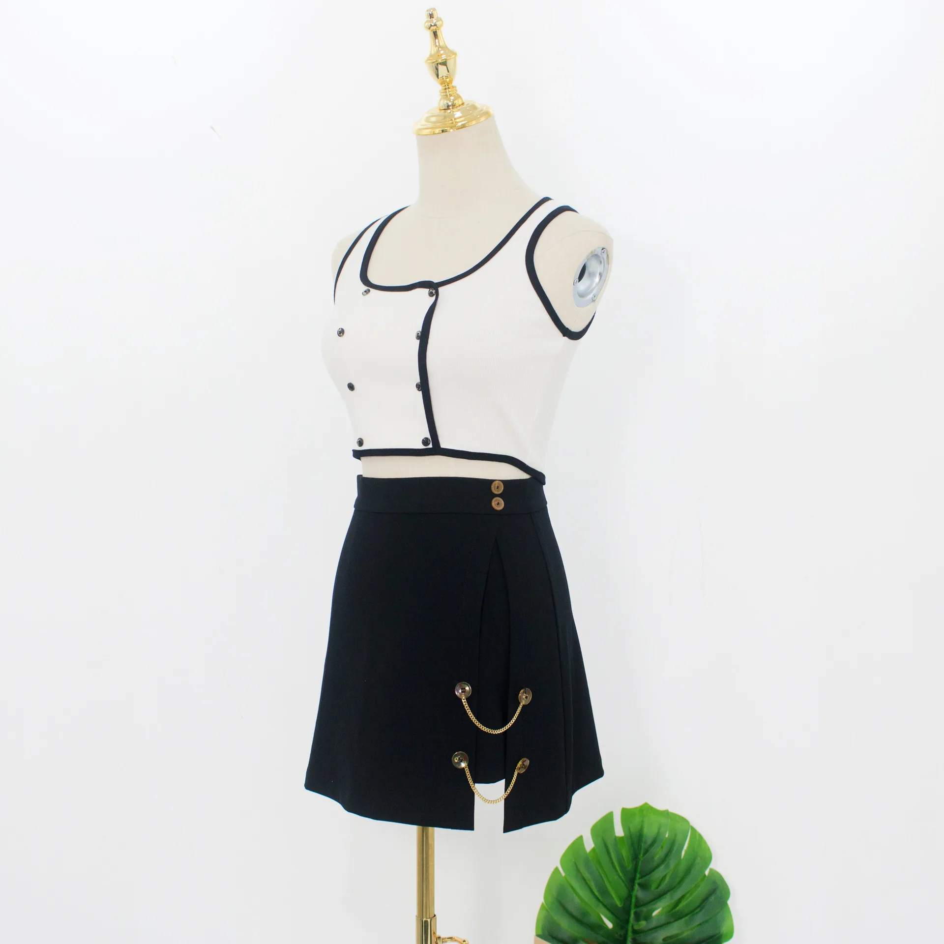 Kpop BLACKPINK Дженни 2019 Новый Уличная вечерние пикантные юбка из двух частей и комплект с верхом, Женская мода в Корейском стиле новый комплект