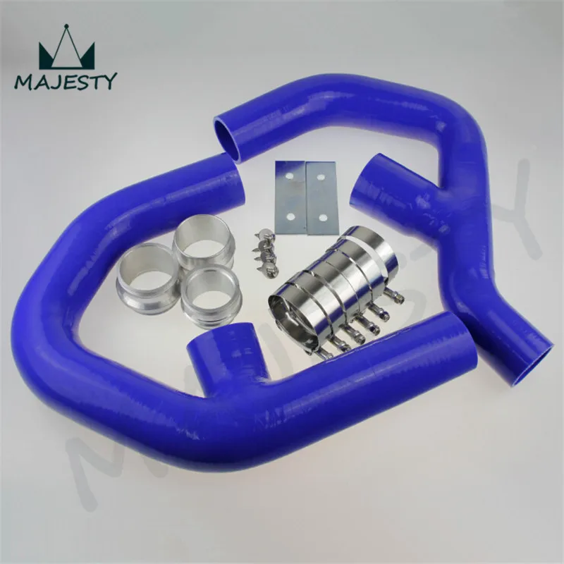 SILICONE INTERCOOLER HOSE BLUE +fittings for VW GOLF MK5 MKV GTI 2.0