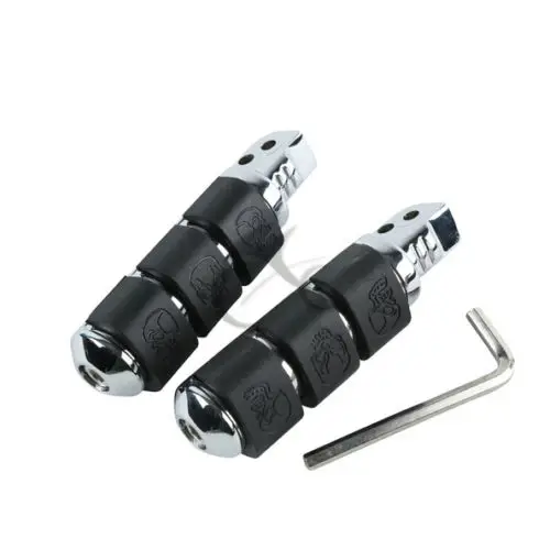Motorcycle Chrome Rear Foot Pegs For 1999-2006 Yamaha Road Star 1600//1700 New