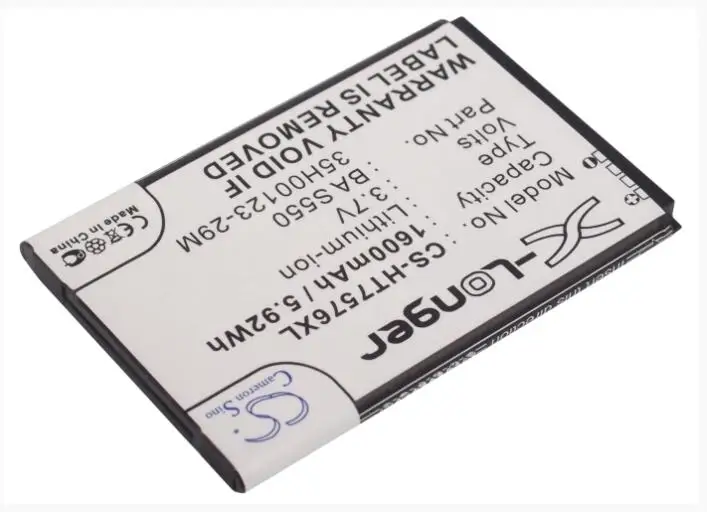 Cameron sino 1600 мА/ч, Батарея для htc 7 Pro T7576 35H00123-29M BA S550 мобильный, смартфон, Батарея
