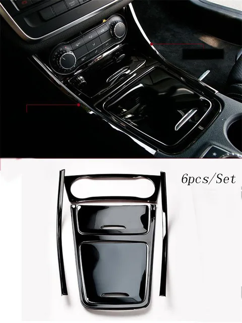 Auto Styling Edelstahl Aufkleber Abdeckung Auto Mittelkonsole Seite Borte Fur Mercedes Benz Cla Gla Eine Klasse W117 C117 X156 Interior Mouldings Aliexpress