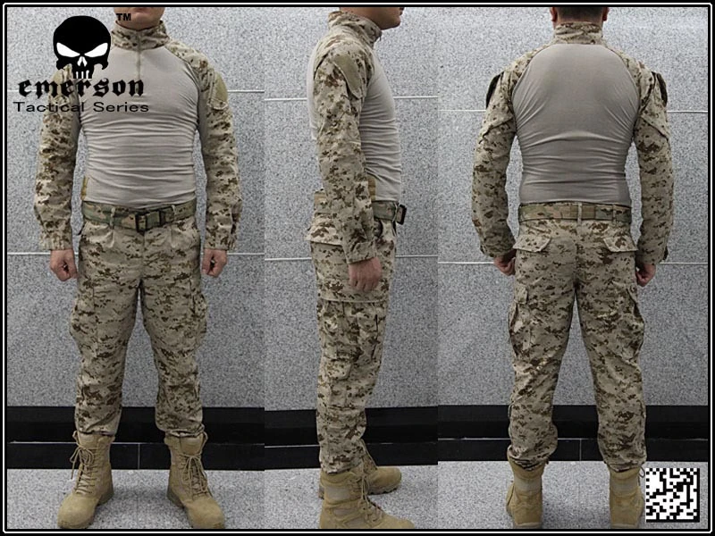 Airsoft Combat Uniform Emerson BDU Uniform USMC Operational Gear FROG
