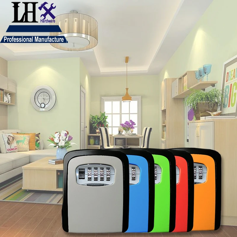 

LHX MS515 Combination Key Box Lock Case 4 digit for Keyless Rental housing Jewelry Box Home Security Office Product i