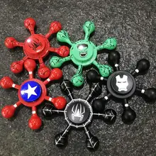 Спиннер-Спиннер для рук в виде капли воды Мстители Человек-паук Капитан Америка Железный человек Халк Спиннер для пальцев игрушка Спиннер