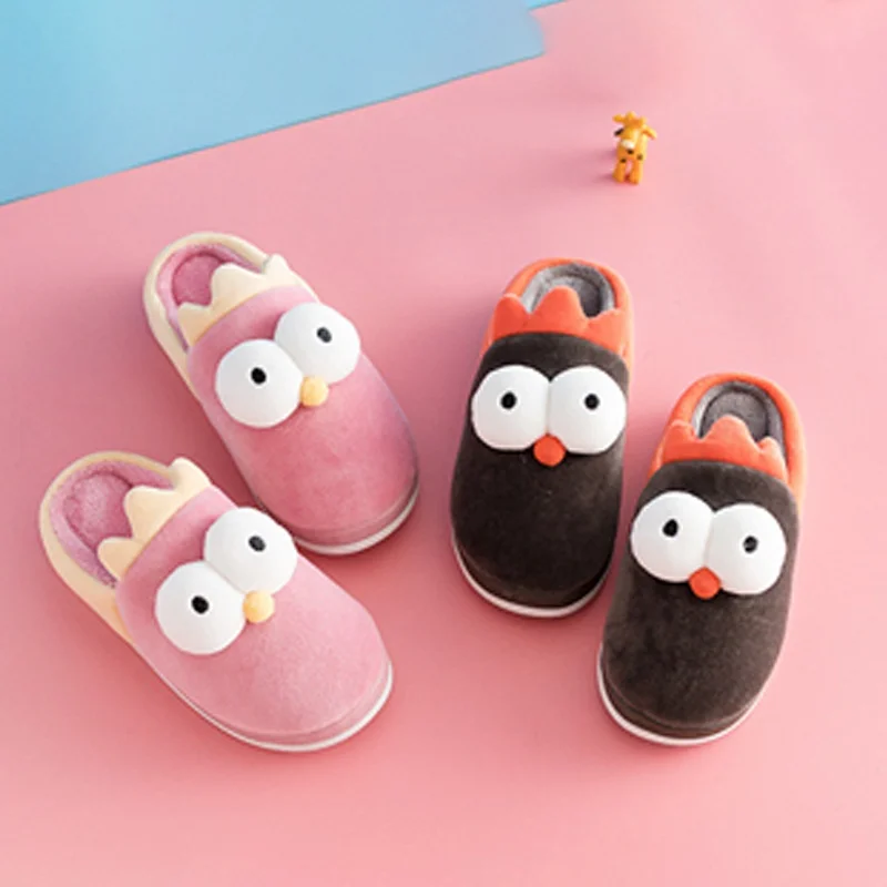 

Winter Warm Children's Cotton Slippers Cartoon Household Indoor Non-slipThick-soled Slippers Children's Slippers A1