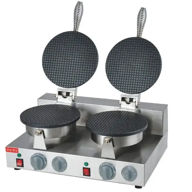 

free shipping Electric Double Cone Baker 110v or 220v Ice Cream Cone Maker Ice cream making machine