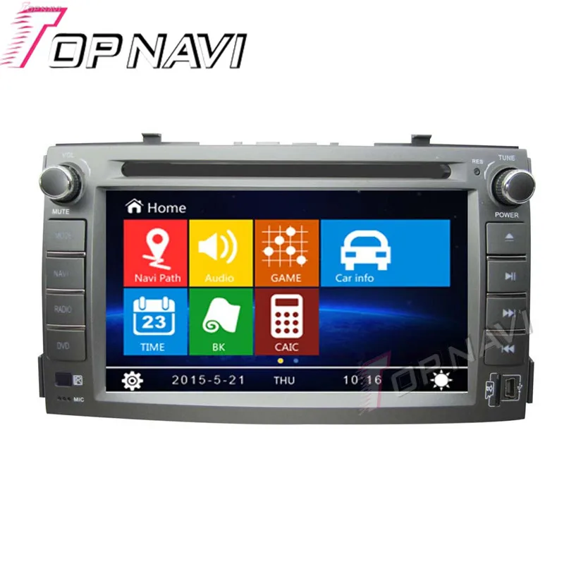 Topnavi 6," автомобильный DVD gps для KIA Soul 2012-Автомобильный радио мультимедиа аудио стерео в тире, Wince система