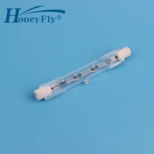 HoneyFly 2 шт. 78 мм линейная галогенная лампа J78 220 V/110 V 100W 150W 200W 250W R7S двухсторонняя нити потолочные светильники кварцевая трубка