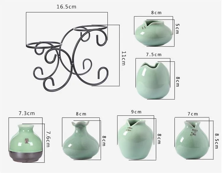 JIA-GUI LUO Celadon modern flower simple home living room decoration decoration crafts creative ceramic vase C047