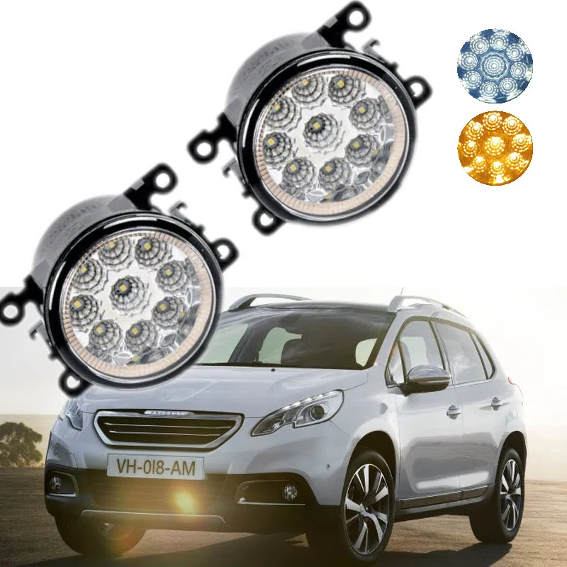 For Peugeot 2008 2013 2014 2015 2016 9 Pieces Leds Chips LED Fog Light