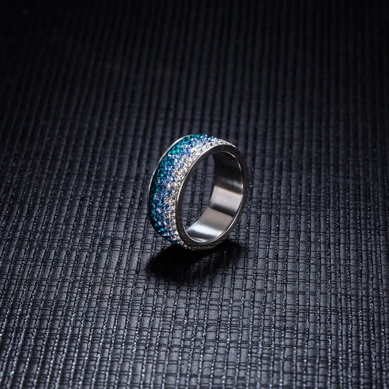 Modyle Brand Zircon Rings Clear CZ Gold-Color Rings for Women Fashion Jewelry Wholesale