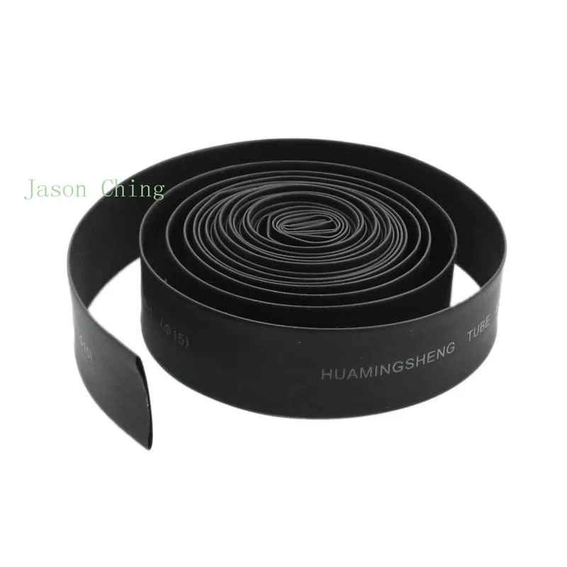 15mm Dia. Diameter Heat Shrinkable Tube Shrink Tubing 5Meter 16.4FT Black Colorin Cable Sleeves