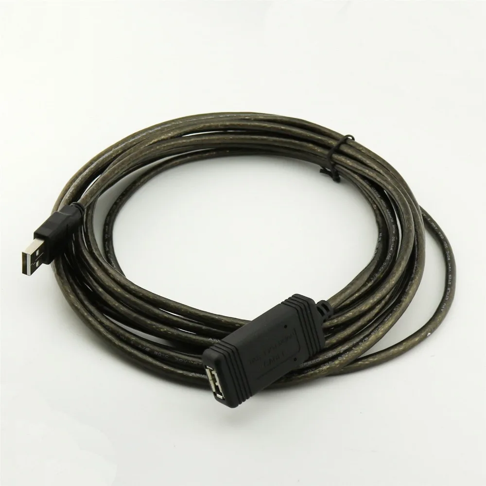 10 قطع 5 متر/10 متر كابل usb 2.0 وذكر إلى أنثى تمديد مكرر النشط kinect ps3 16ft/30ft
