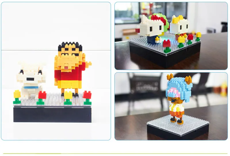 Wise Hawk строительные блоки Ститч аниме Kawaii Мультфильм Микро Мини Кирпичи DIY модель комплект обучающие игрушки для детей