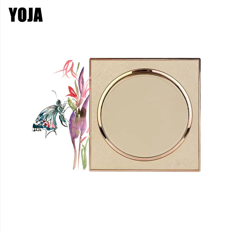 

YOJA Butterflies Attached To Flower Wall Sticker Colour Decal PVC Kids Room Decor PVC High-quality 8SS0423