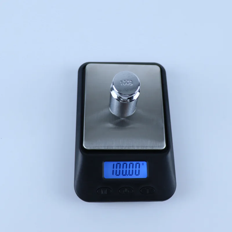 100/200/500/1000g черный прецизионные электронные украшений под названием мини карманные портативные весы для драгоценных камней, выполненные из высоко точные электронные весы