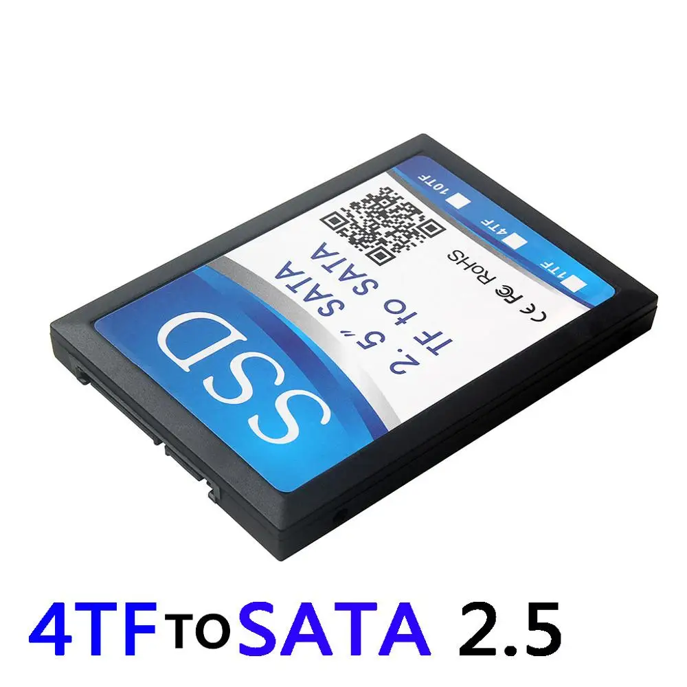 Бесплатная доставка новинка 4 Micro SD TF карты на 22 контактный адаптер SATA корпус для
