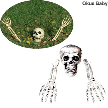 

Hot sale 3 Piece Halloween Horror Buried Alive Skeleton Skull Garden Yard Lawn Decoration Halloween Decorations